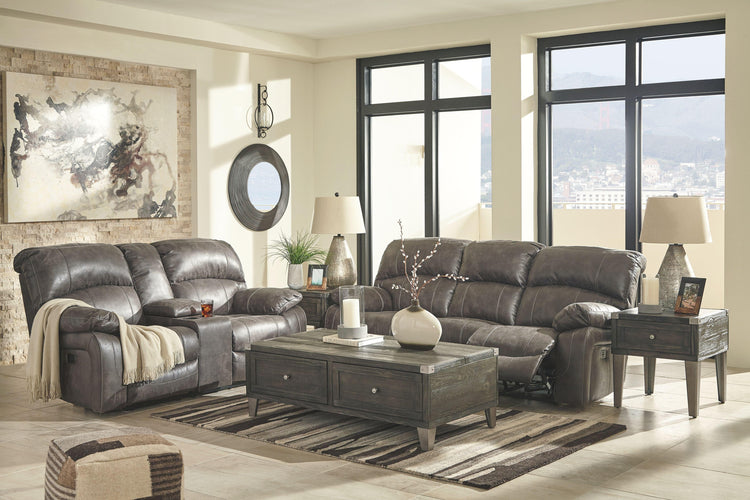 Ashley Furniture - Dunwell - Power Reclining Sofa - 5th Avenue Furniture