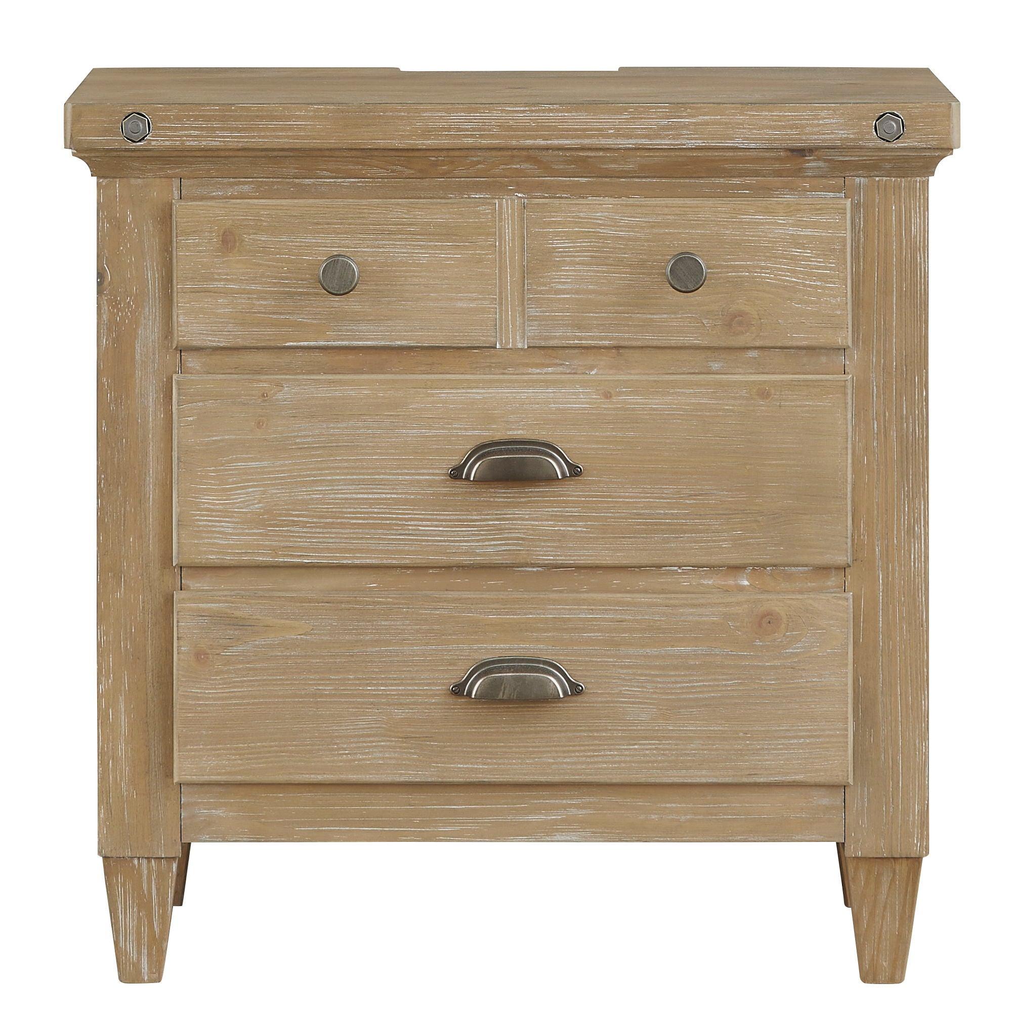 Magnussen Furniture - Lynnfield - Drawer Nightstand - Weathered Fawn - 5th Avenue Furniture