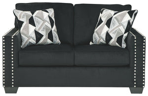 Ashley Furniture - Gleston - Onyx - Loveseat - 5th Avenue Furniture