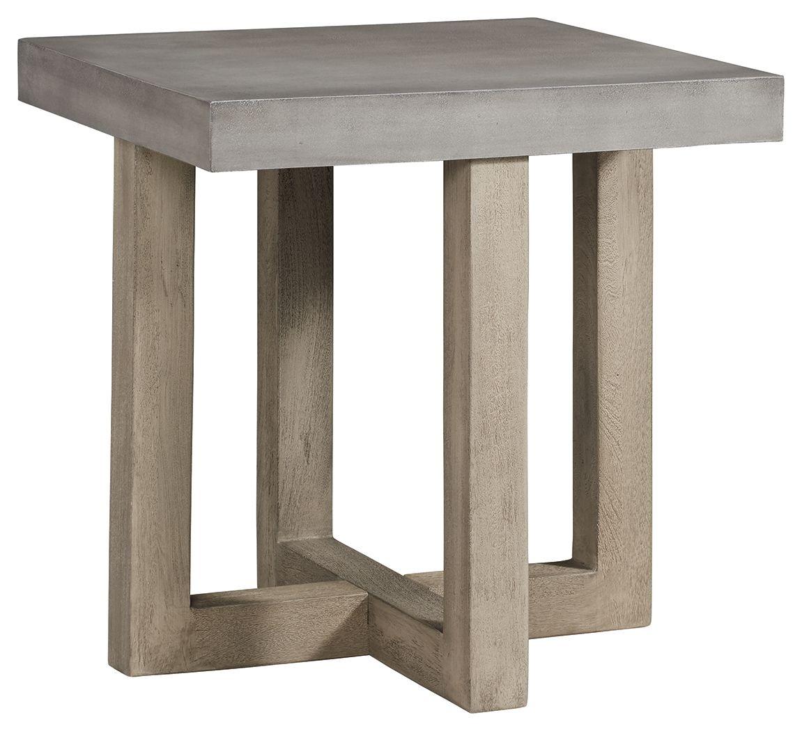 Signature Design by Ashley® - Lockthorne - Gray - Square End Table - 5th Avenue Furniture