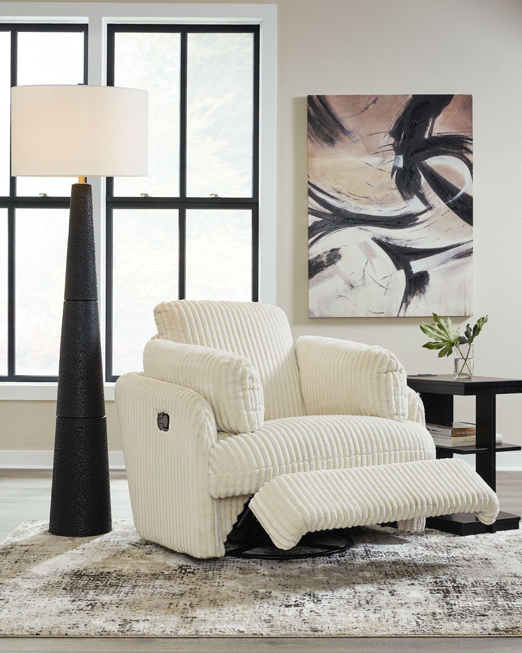 Signature Design by Ashley® - Tie-breaker - Swivel Glider Recliner - 5th Avenue Furniture
