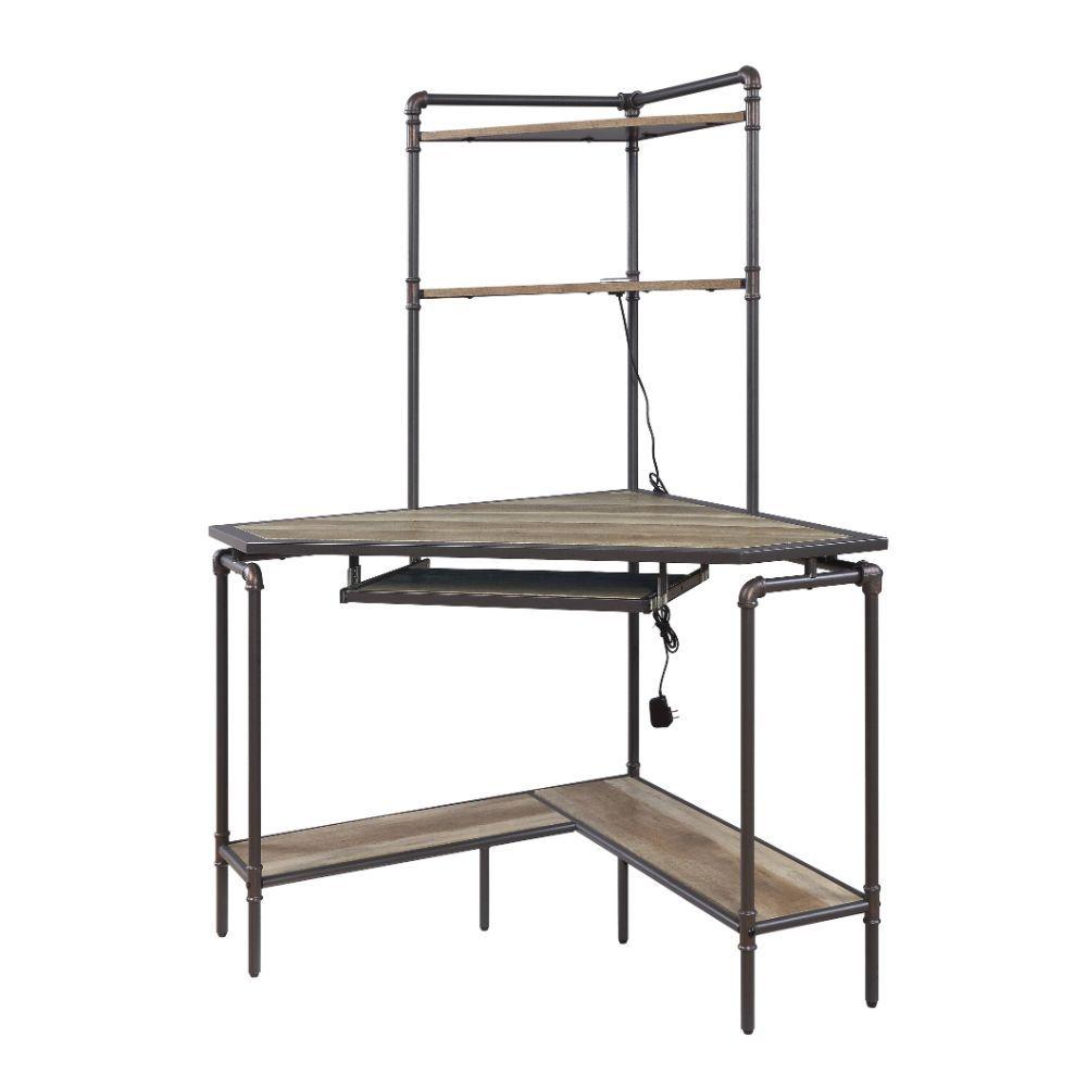 ACME - Deliz - Desk - Sand Gray - 5th Avenue Furniture