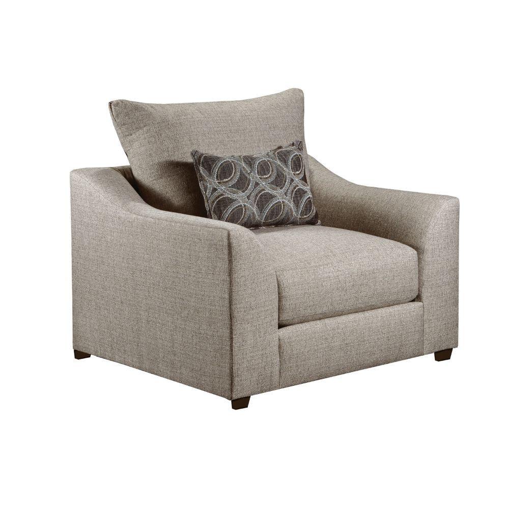 ACME - Petillia - Chair - Sandstone Fabric - 5th Avenue Furniture