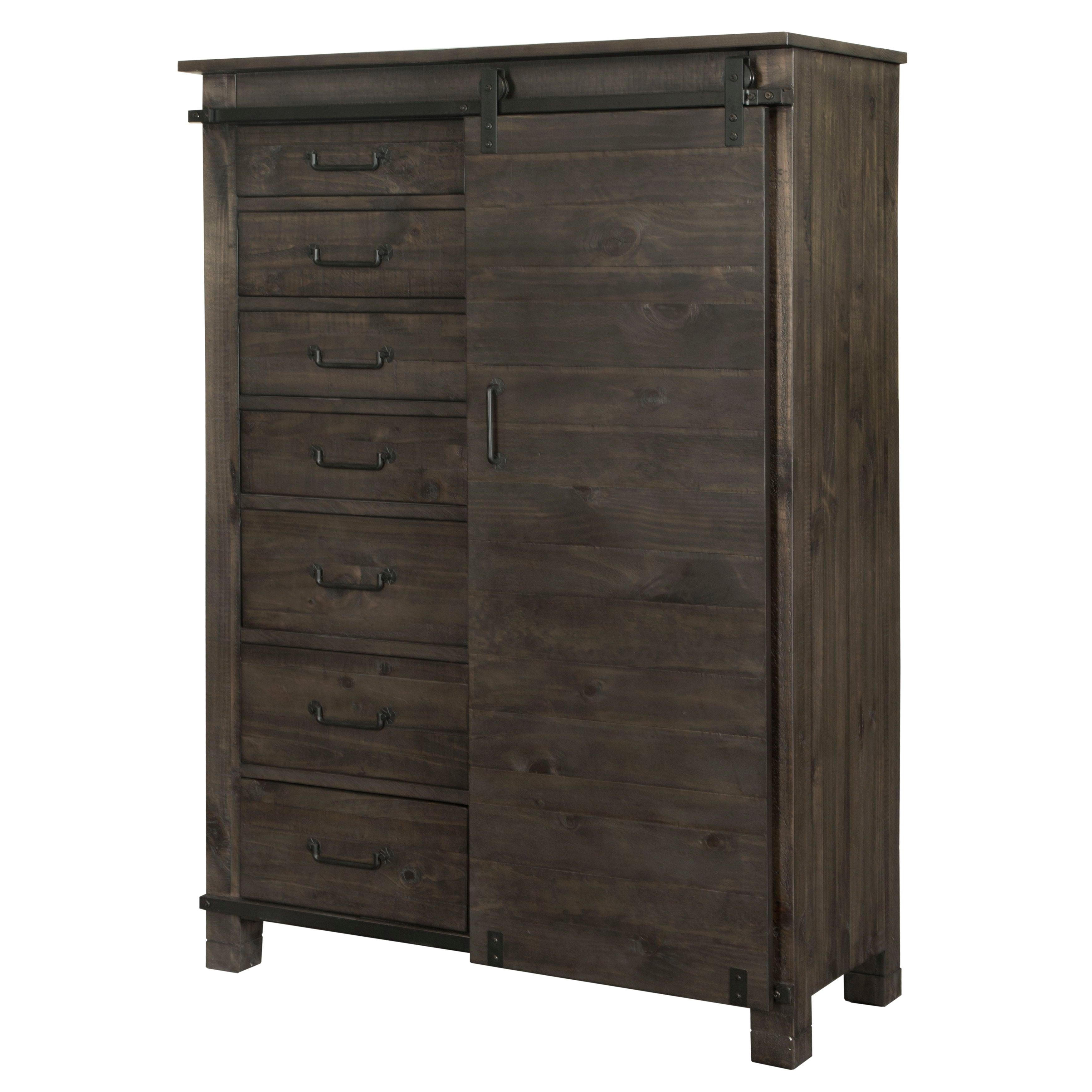 Magnussen Furniture - Abington - Door Chest - Weathered Charcoal - 5th Avenue Furniture