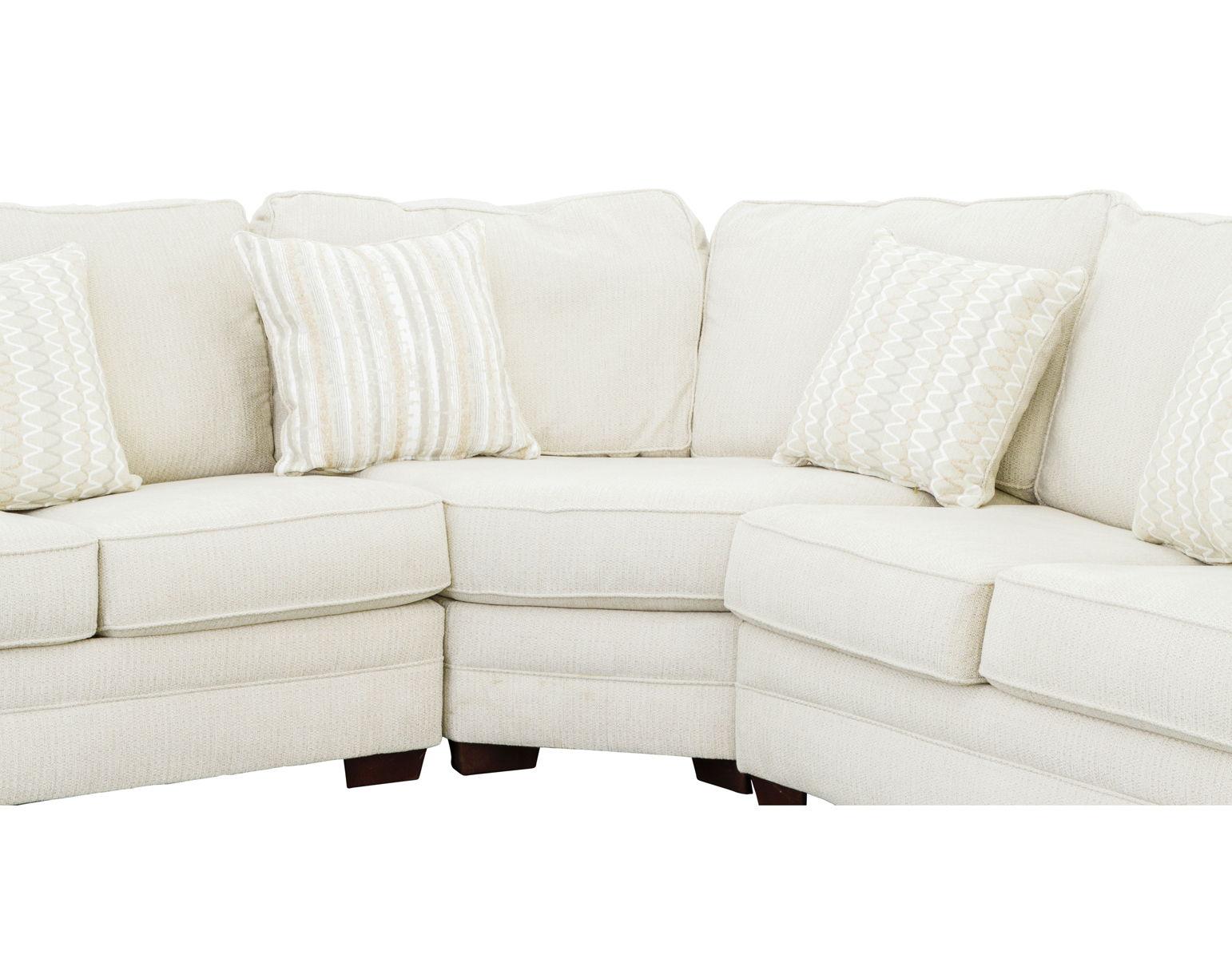 Steve Silver Furniture - Jupiter - 3 Piece Sectional - White - 5th Avenue Furniture