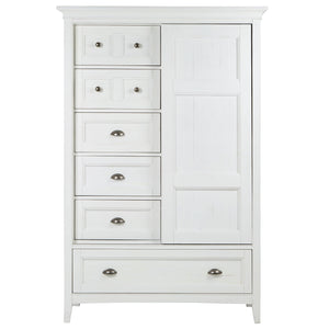 Magnussen Furniture - Heron Cove - Door Chest - Chalk White - 5th Avenue Furniture