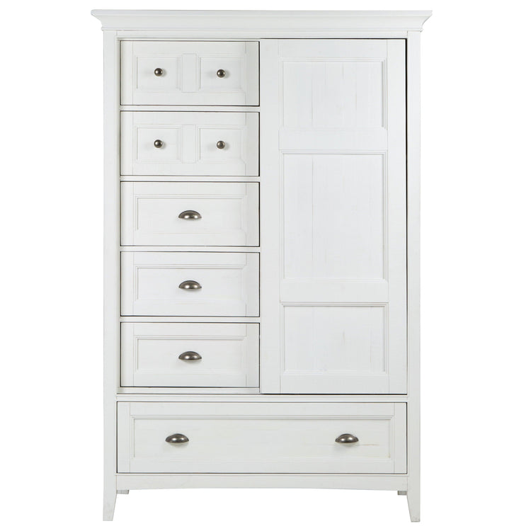 Magnussen Furniture - Heron Cove - Door Chest - Chalk White - 5th Avenue Furniture