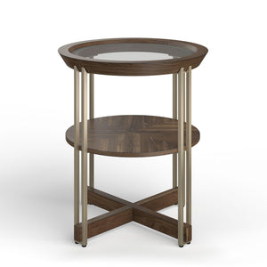 Magnussen Furniture - Elora - Round End Table - Walnut - 5th Avenue Furniture