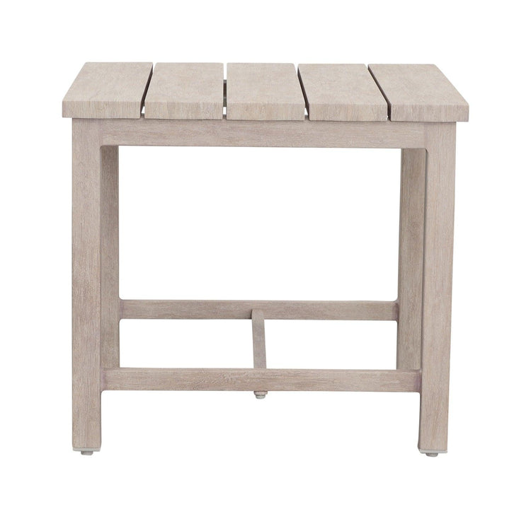 Steve Silver Furniture - Blakely - Outdoor Aluminum End Table - White - 5th Avenue Furniture