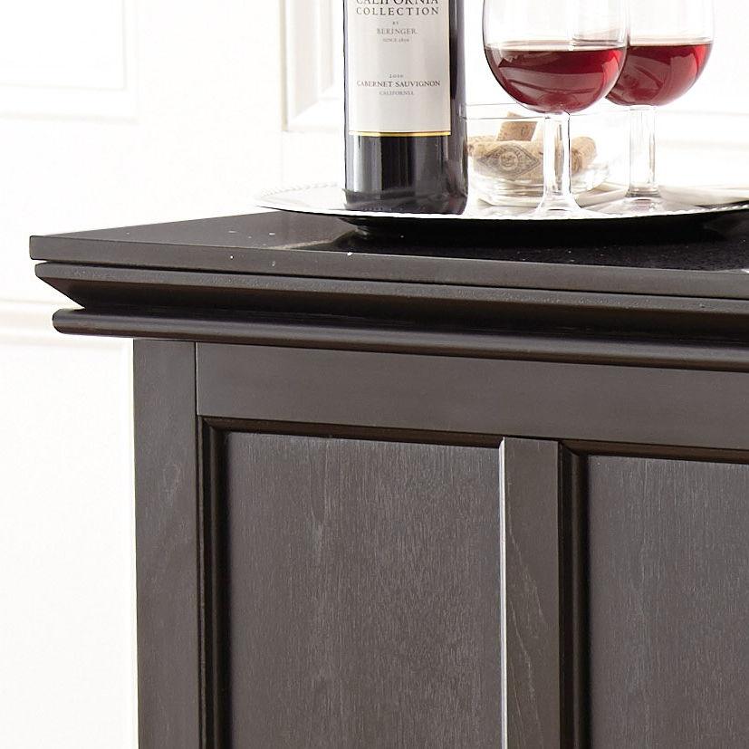 Steve Silver Furniture - Garcia - Silverstone Top Counter - Dark Brown - 5th Avenue Furniture