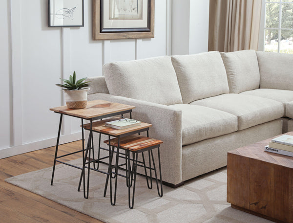Steve Silver Furniture - Tristan - Nesting Tables - Light Brown - 5th Avenue Furniture