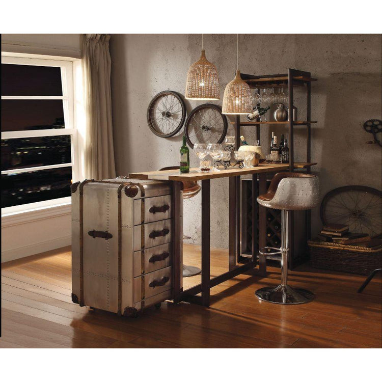 ACME - Brancaster - Storage - Oak & Antique Black - 5th Avenue Furniture