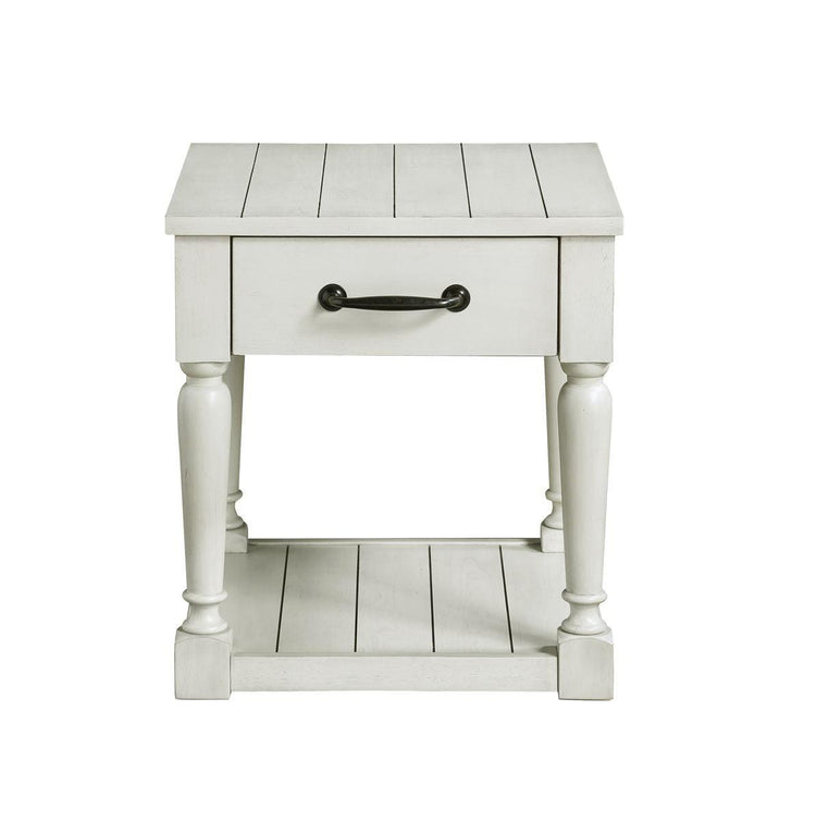 Steve Silver Furniture - Hemingway - End Table - White - 5th Avenue Furniture