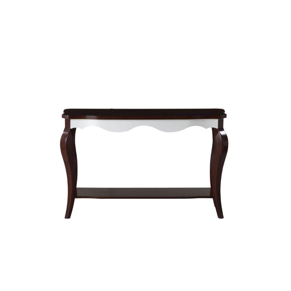 ACME - Mathias - Accent Table - Walnut & White - 5th Avenue Furniture