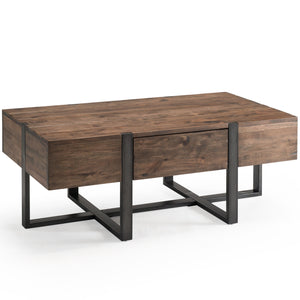 Magnussen Furniture - Prescott - Modern Reclaimed Wood Condo Rectangular Cocktail Table - Rustic Honey - 5th Avenue Furniture