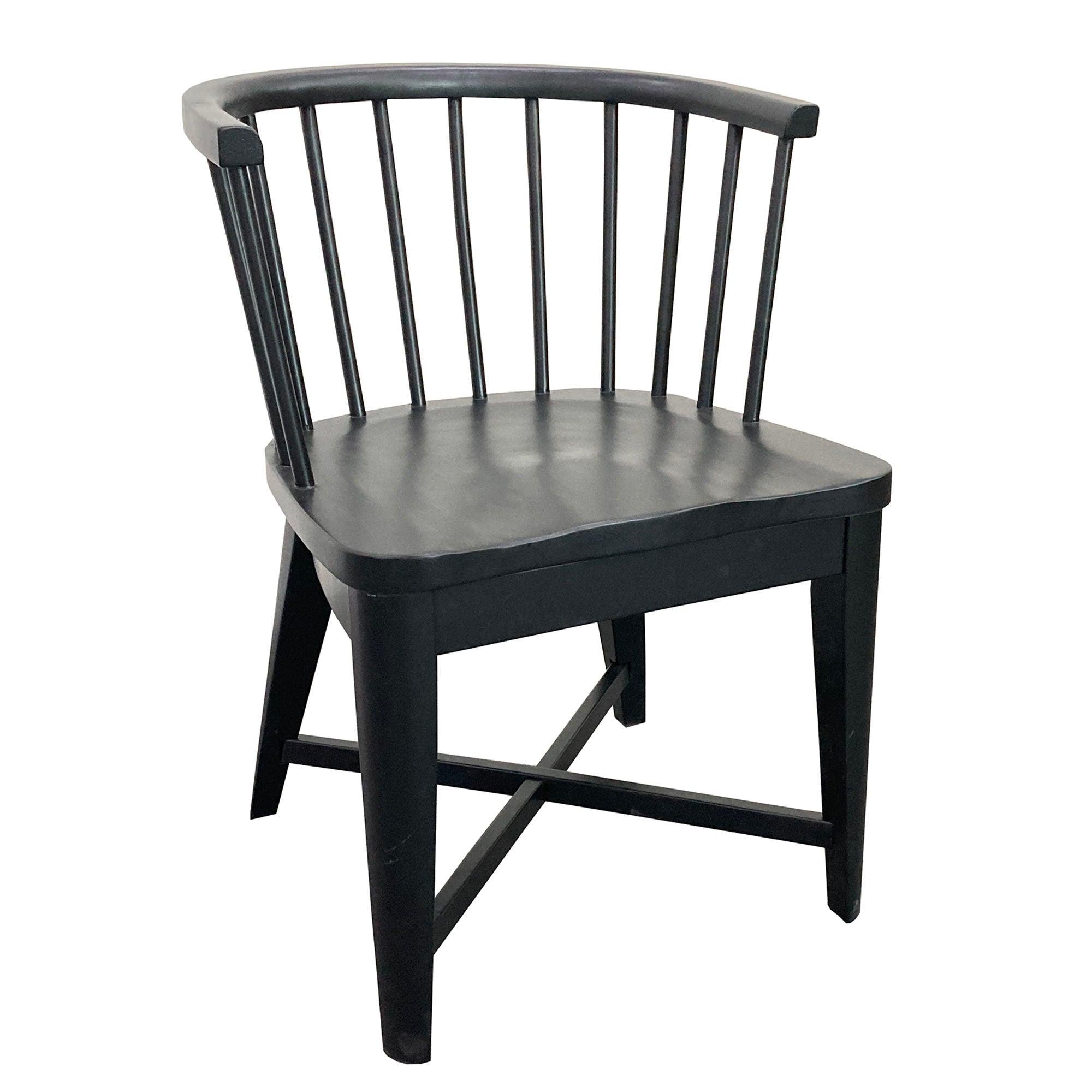 Parker House - Americana Modern Dining - Barrel Dining Chair (Set of 2) - Black - 5th Avenue Furniture