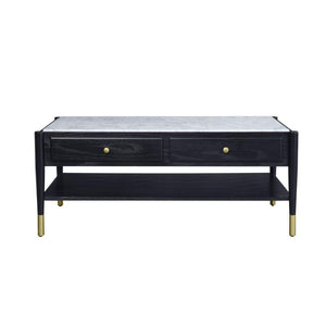 ACME - Atalia - Coffee Table - Marble & Black - 5th Avenue Furniture