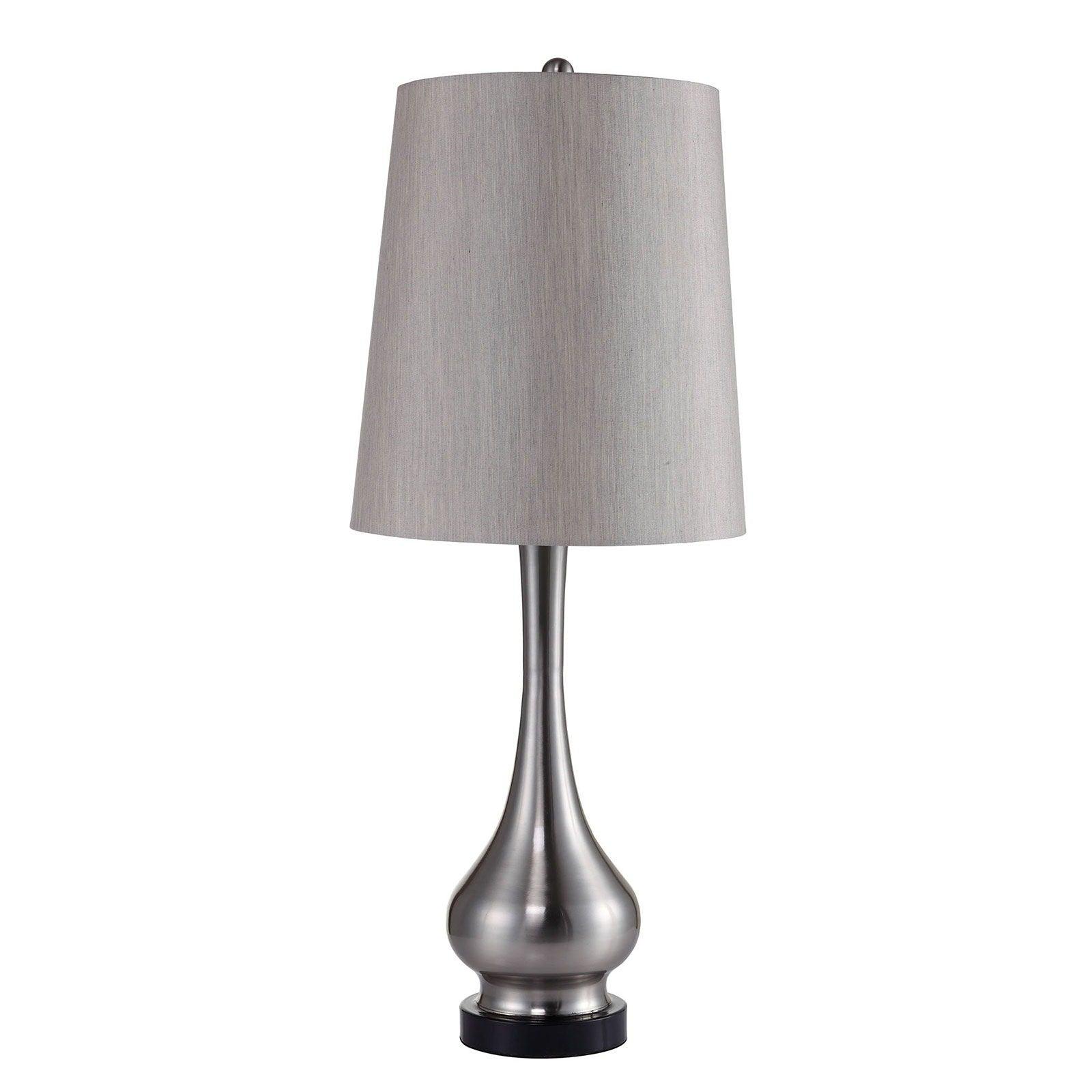 Furniture of America - Teri - 3" Height Table Lamp - Silver - 5th Avenue Furniture