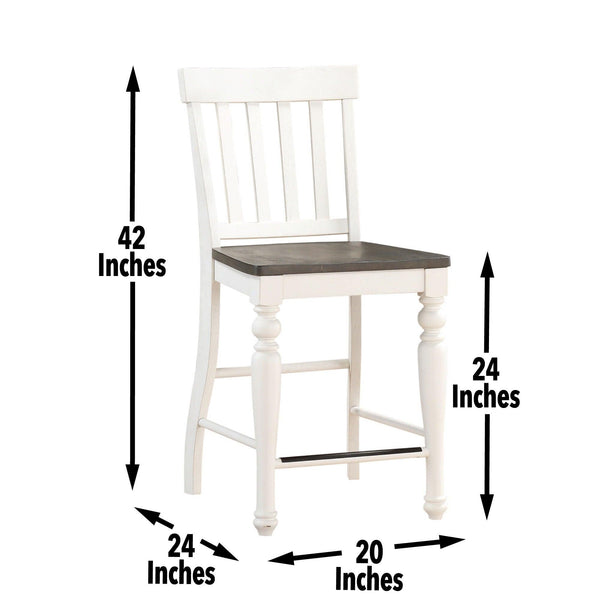 Steve Silver Furniture - Joanna - Counter Chair (Set of 2) - Two Tone - 5th Avenue Furniture