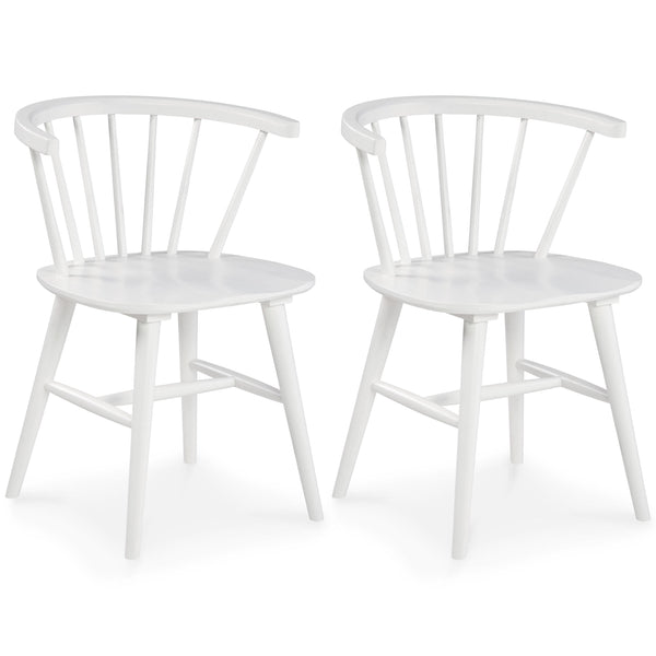 Signature Design by Ashley® - Grannen - White - Dining Room Side Chair (Set of 2) - 5th Avenue Furniture