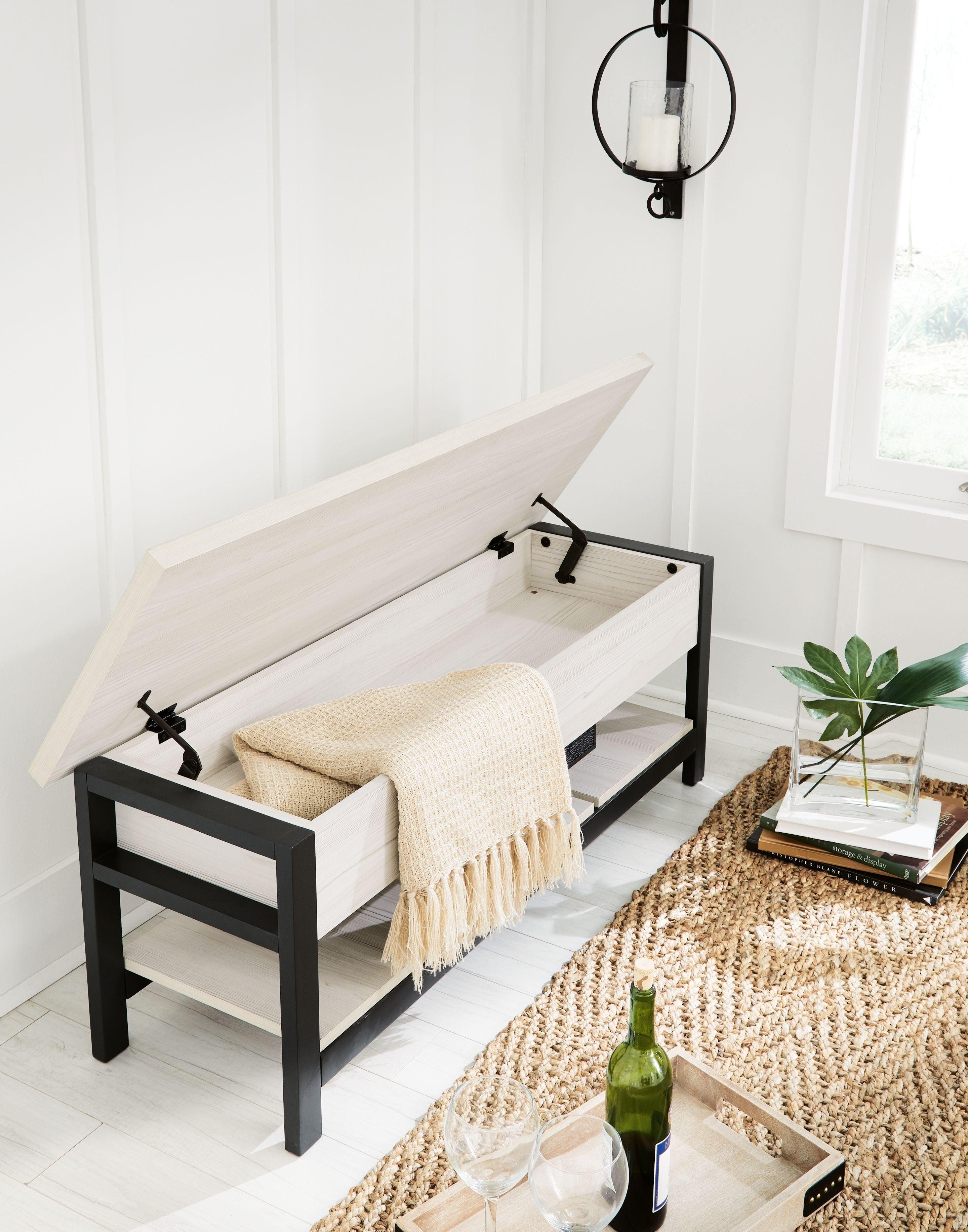 Signature Design by Ashley® - Rhyson - Storage Bench - 5th Avenue Furniture