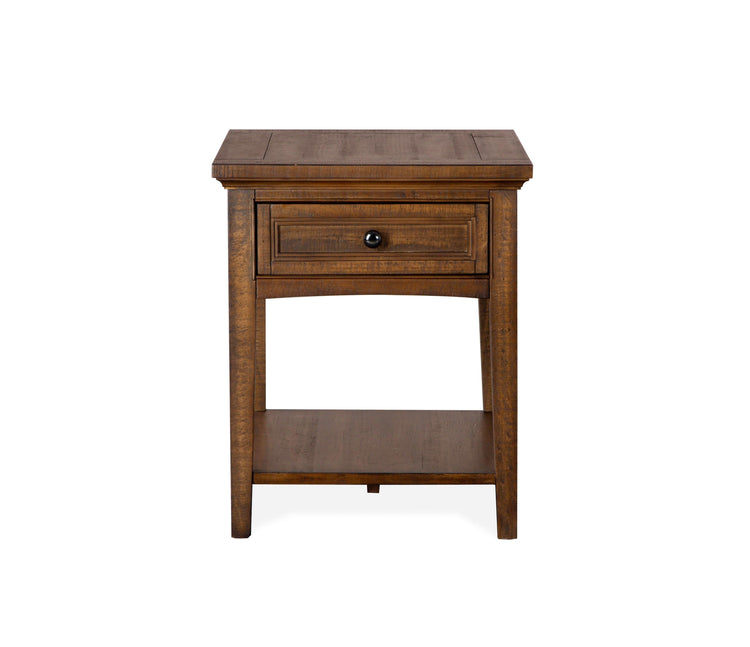 Magnussen Furniture - Bay Creek - Rectangular End Table - Toasted Nutmeg - 5th Avenue Furniture