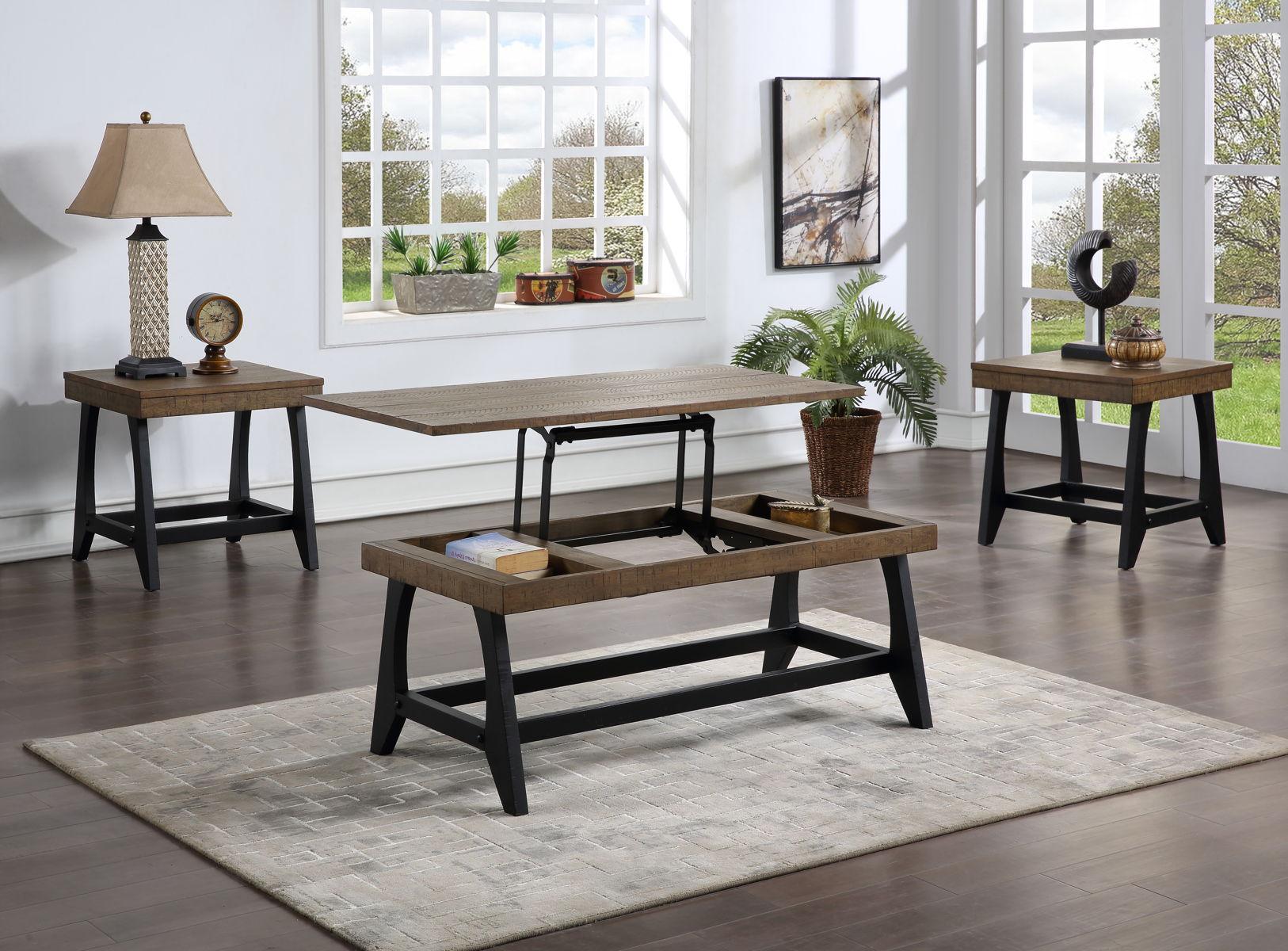 Steve Silver Furniture - Ralston - 3 Piece Occasional Table Set - Brown - 5th Avenue Furniture