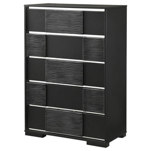 CoasterEveryday - Blacktoft - 5-Drawer Chest - Black - 5th Avenue Furniture