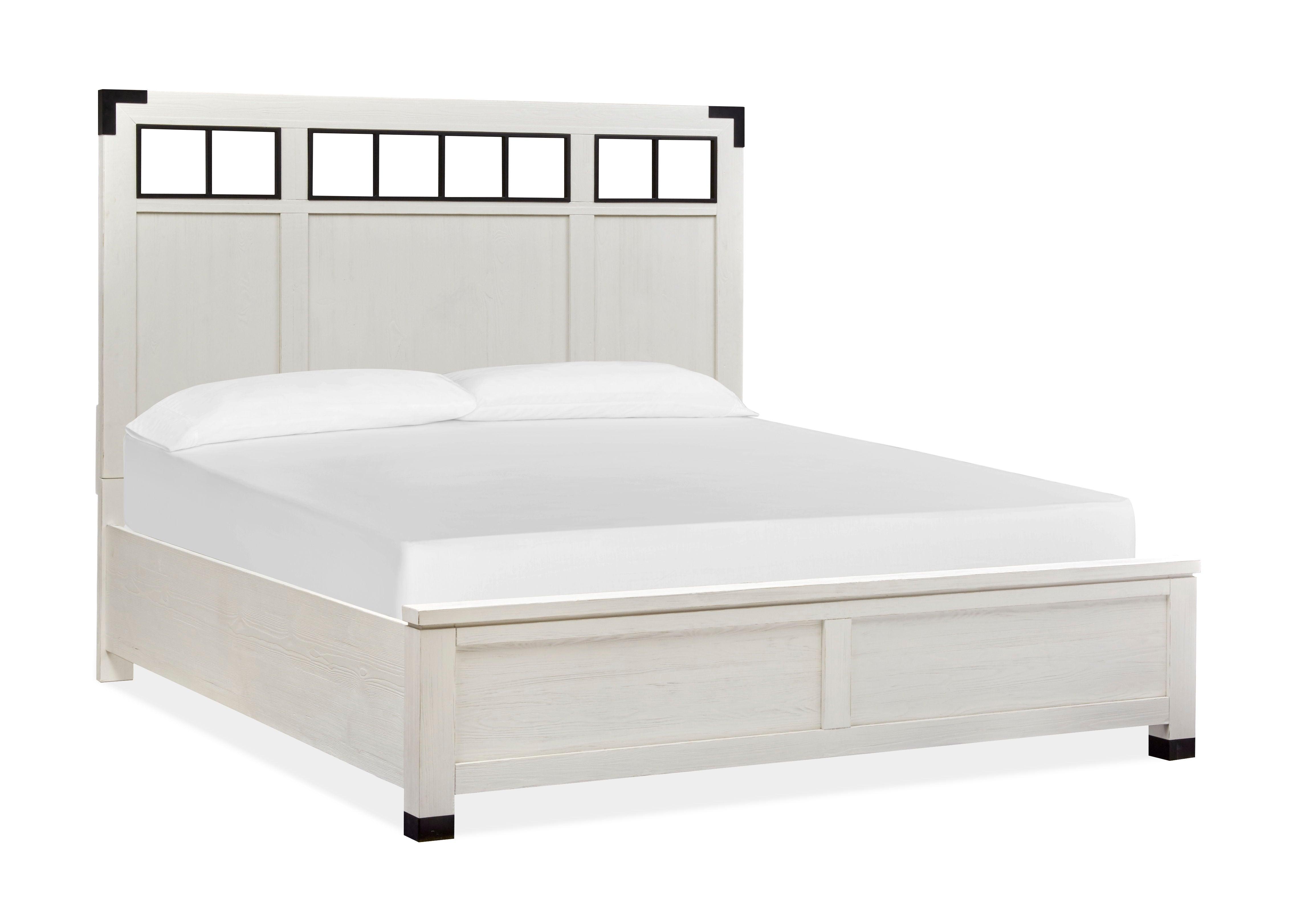 Magnussen Furniture - Harper Springs - Complete Panel Bed With Metal Headboard - 5th Avenue Furniture