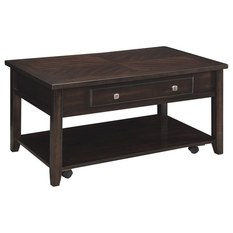 CoasterEssence - Bradford - Rectangular Lift Top Coffee Table - Walnut - 5th Avenue Furniture