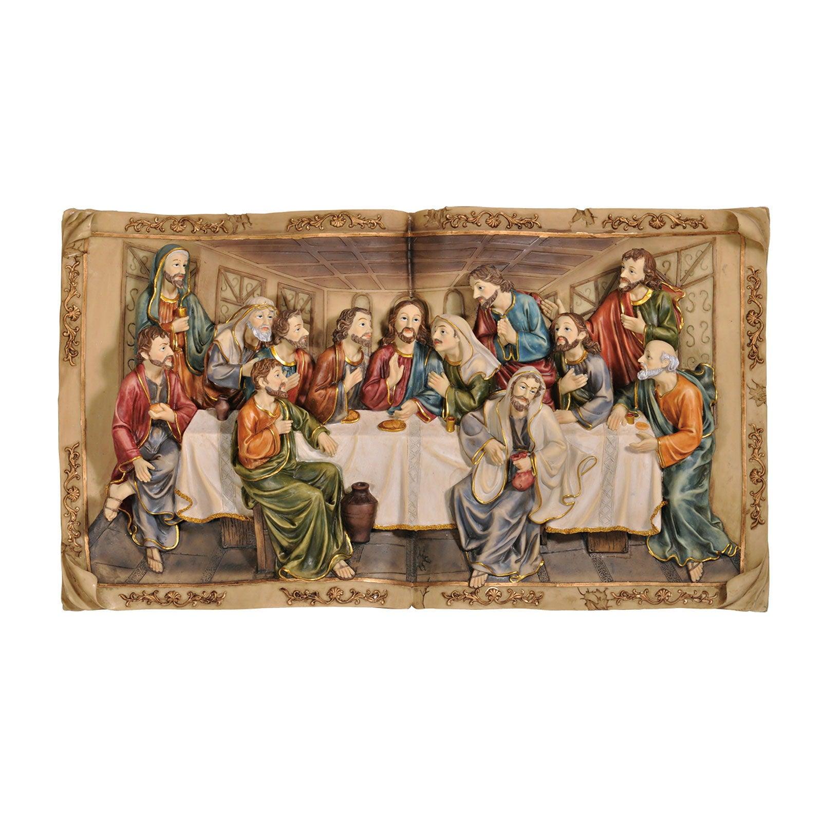 Furniture of America - Homili - Last Supper Plaque Book - Multi - 5th Avenue Furniture