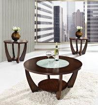 Steve Silver Furniture - Rafael - 3 Piece Table Set - Brown - 5th Avenue Furniture