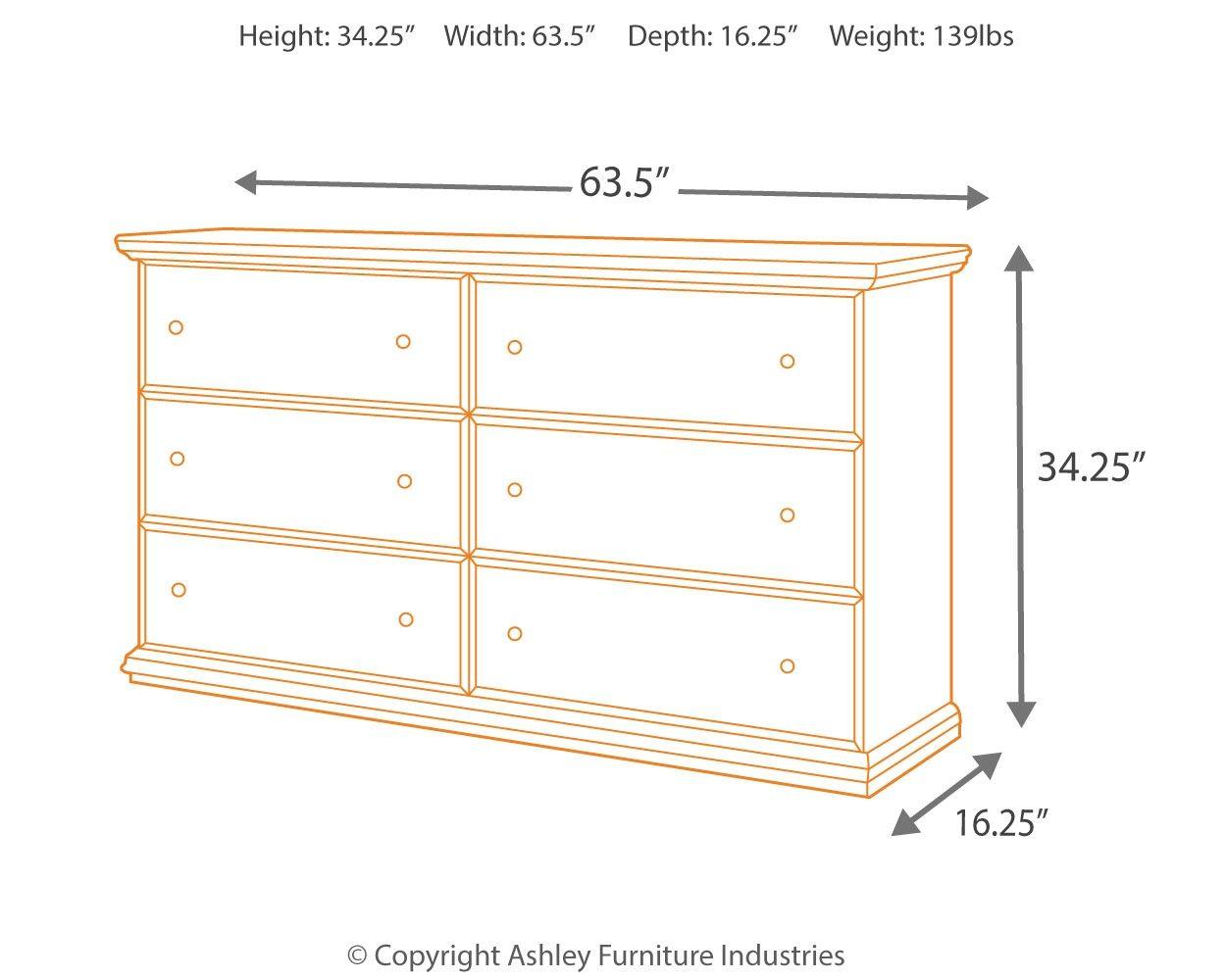 Ashley Furniture - Maribel - Dresser, Mirror - 5th Avenue Furniture