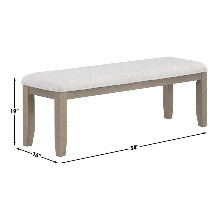 Steve Silver Furniture - Lily - Bench - Gray - 5th Avenue Furniture