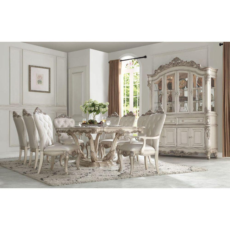 ACME - Gorsedd - Dining Table - Antique White - 5th Avenue Furniture