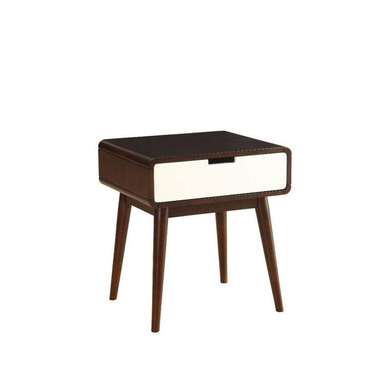 ACME - Christa - End Table - Espresso & White - 5th Avenue Furniture