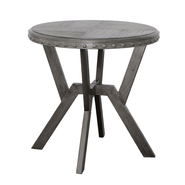 Steve Silver Furniture - Alamo - Round End Table - Gray - 5th Avenue Furniture