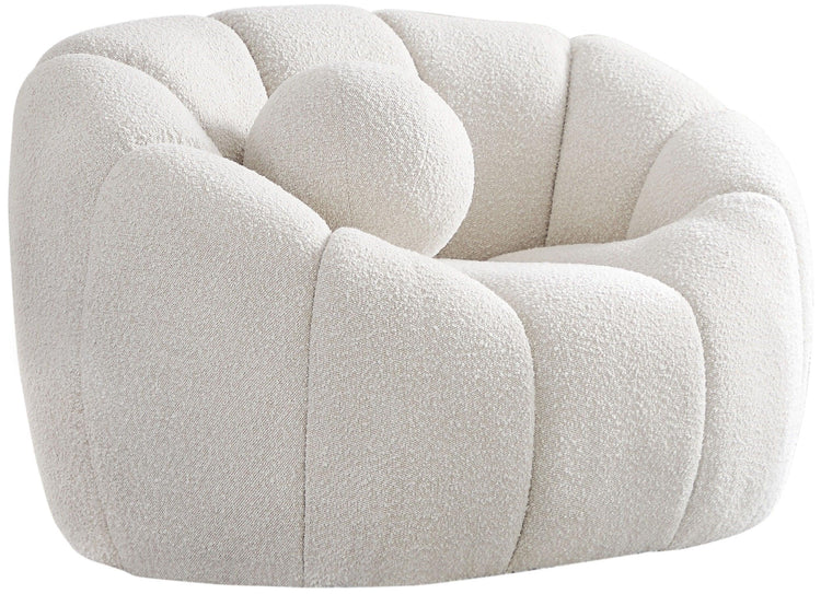 Meridian Furniture - Elijah - Chair - Cream - 5th Avenue Furniture