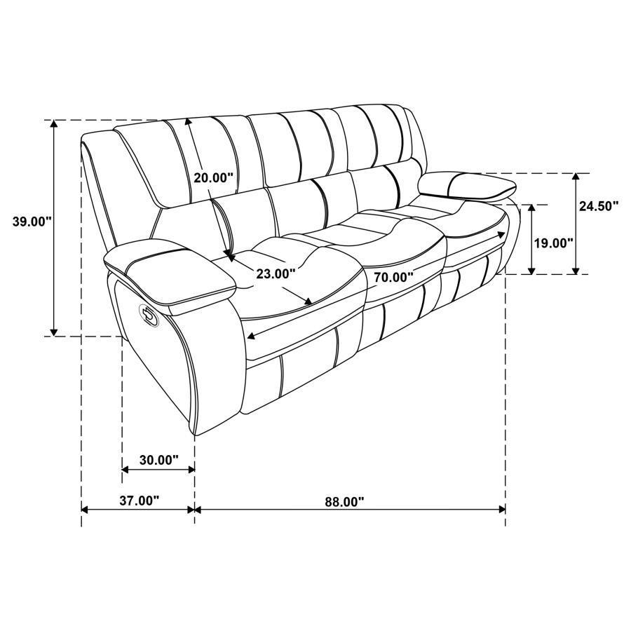 Coaster Fine Furniture - Camila - Motion Sofa - 5th Avenue Furniture