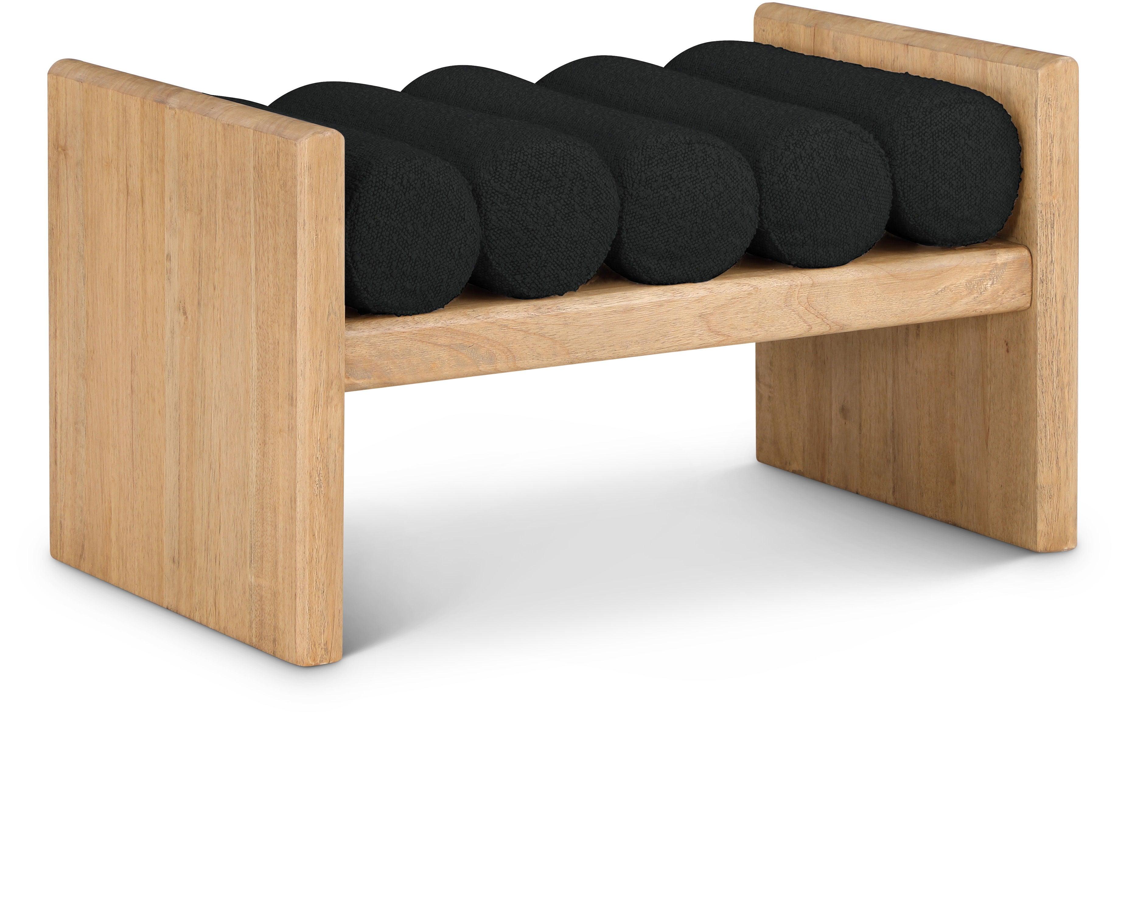 Meridian Furniture - Waverly - Bench - Black - Fabric - 5th Avenue Furniture