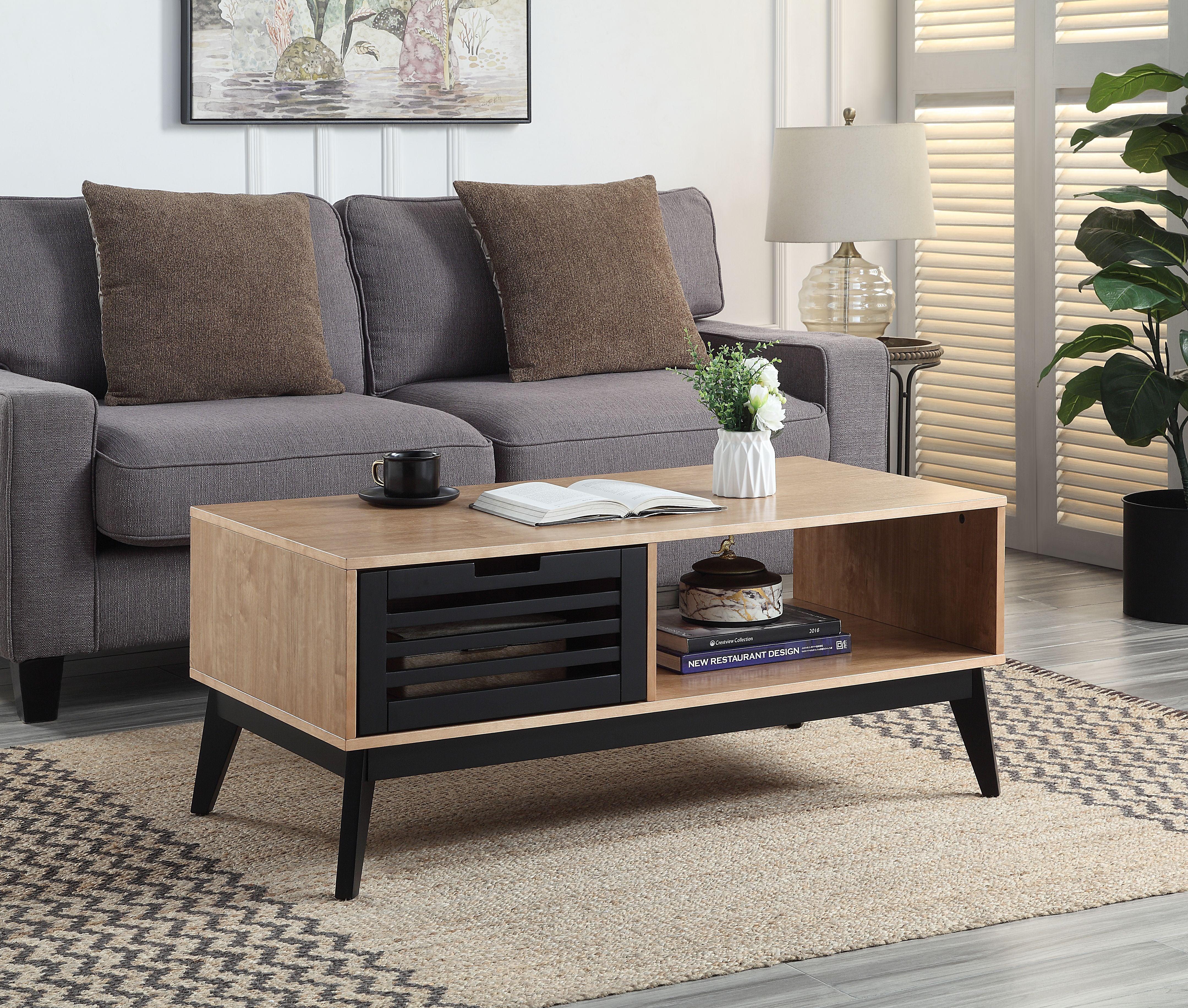 ACME - Gamaliel - Coffee Table - Oak & Espresso Finish - 5th Avenue Furniture