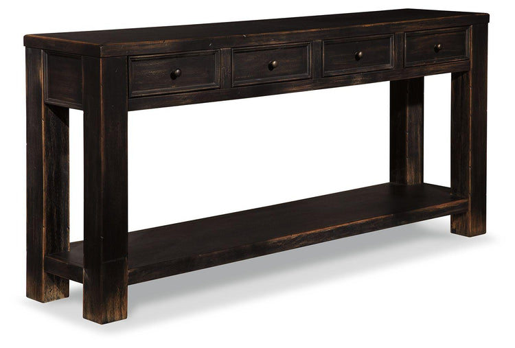 Ashley Furniture - Gavelston - Black - Sofa Table - 5th Avenue Furniture