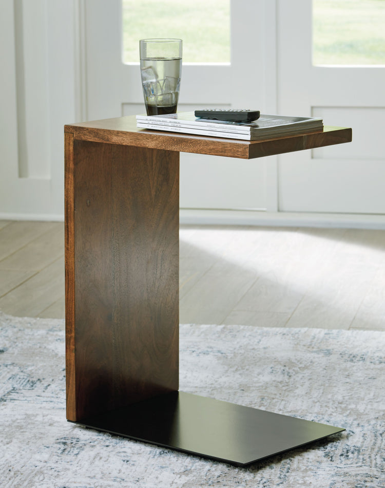 Wimshaw - Brown / Black - Accent Table - 5th Avenue Furniture