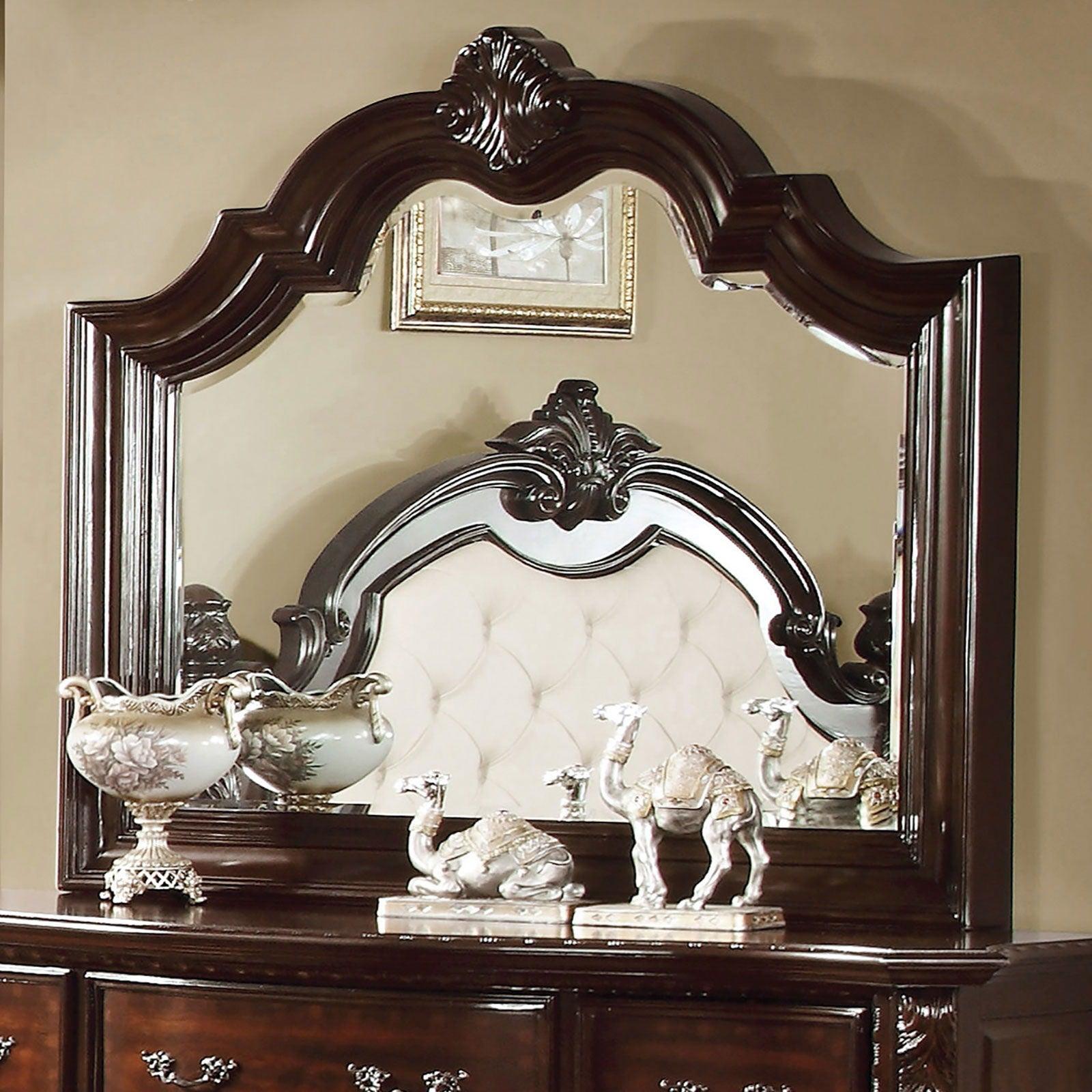 Furniture of America - Monte Vista - Mirror - Brown Cherry - 5th Avenue Furniture