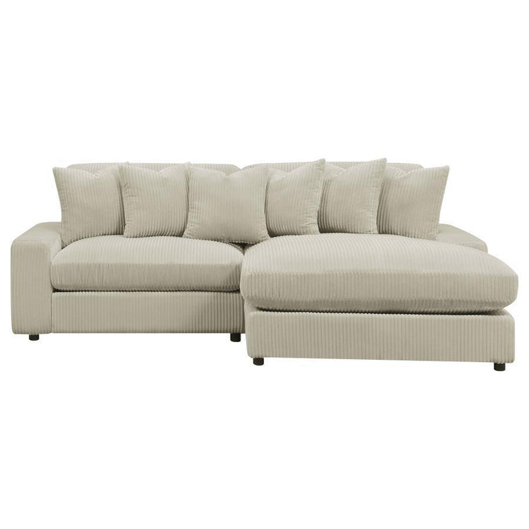 Coaster Fine Furniture - Blaine - 105" Upholstered Reversible Sectional - 5th Avenue Furniture