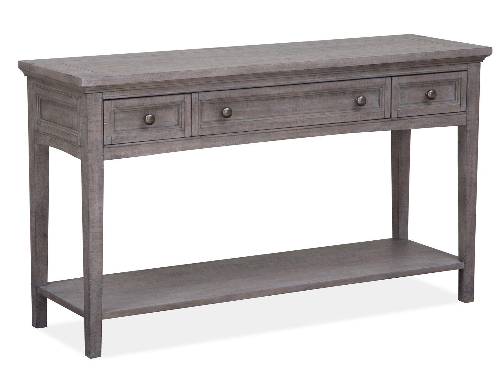 Magnussen Furniture - Paxton Place - Rectangular Sofa Table - Dovetail Grey - 5th Avenue Furniture