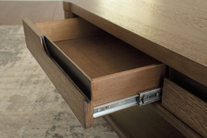 Roanhowe - Brown - Rectangular Cocktail Table - 5th Avenue Furniture