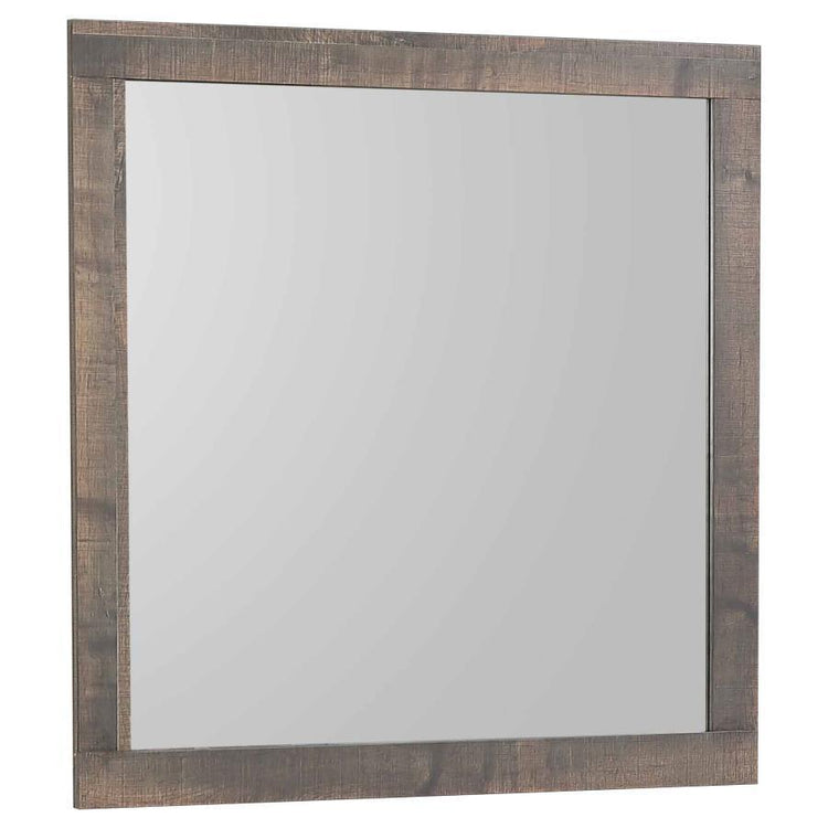 CoasterEveryday - Frederick - Square Dresser Mirror - Weathered Oak - 5th Avenue Furniture