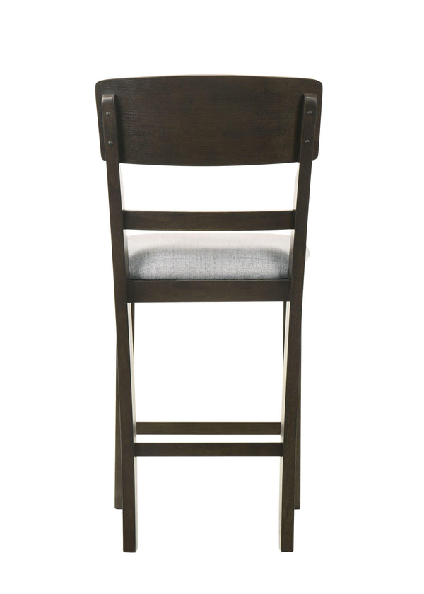 Crown Mark - Oakly - Counter Height Chair (Set of 2) - Pearl Silver - 5th Avenue Furniture