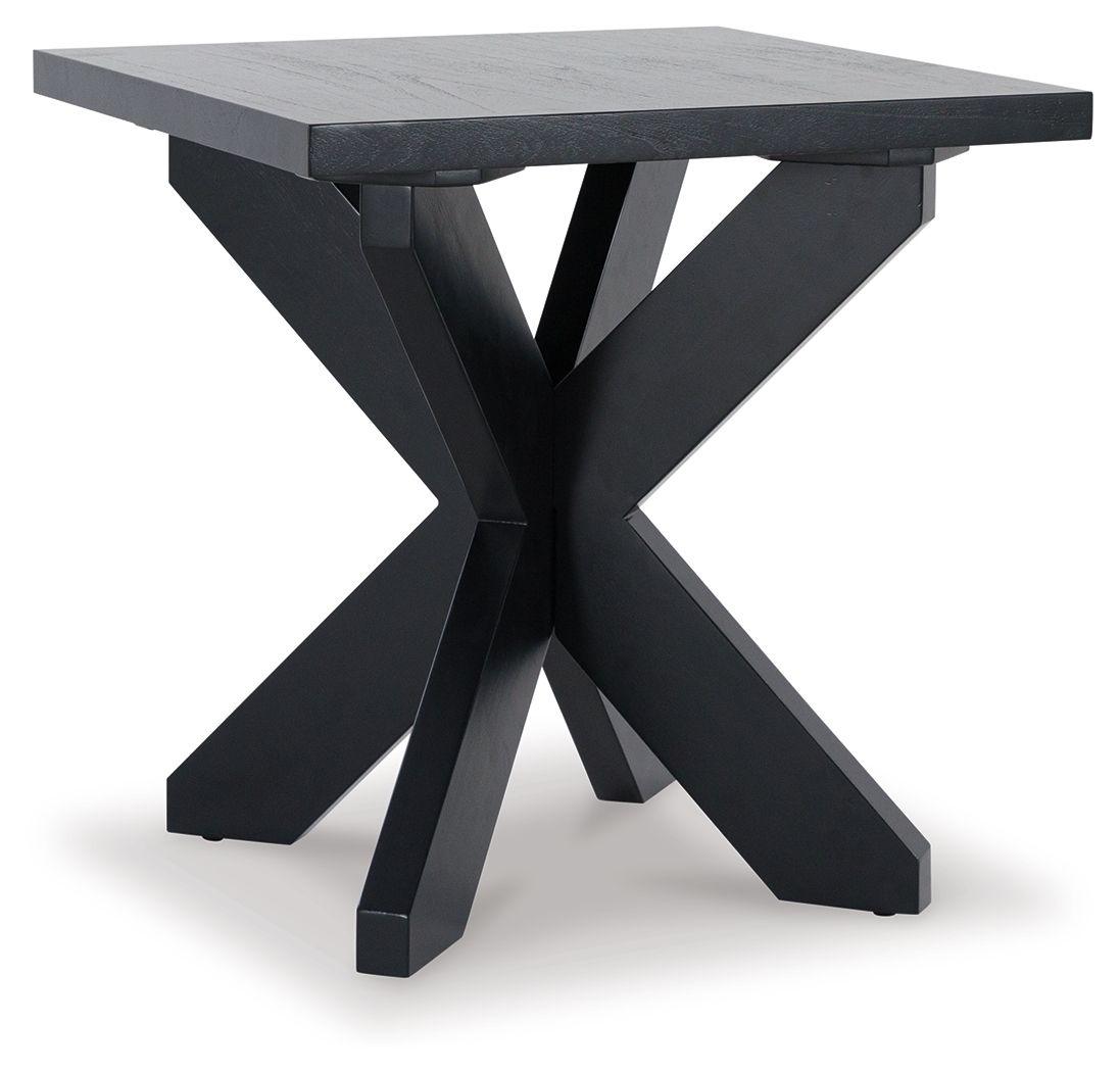 Signature Design by Ashley® - Joshyard - Black - Square End Table - 5th Avenue Furniture